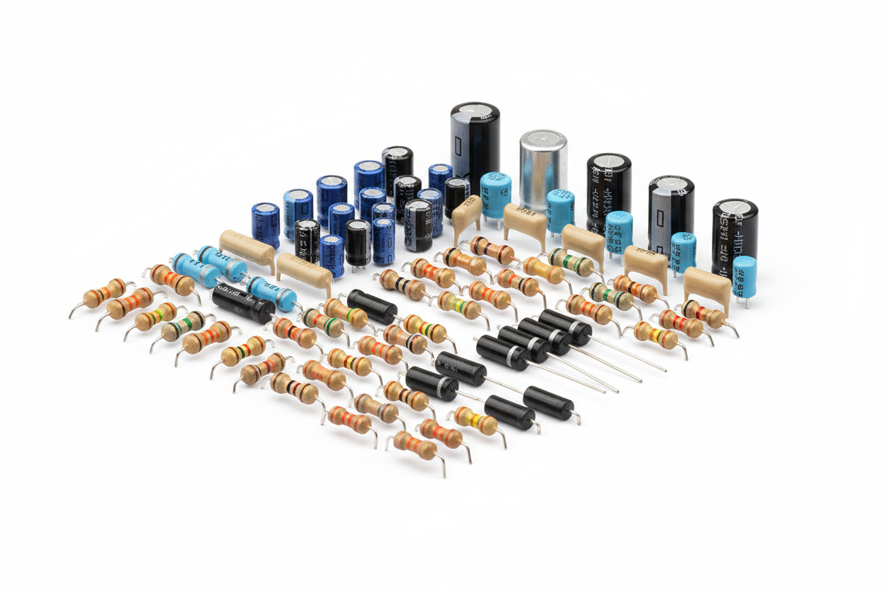 CAPACITORS, DIODES, RESISTORS