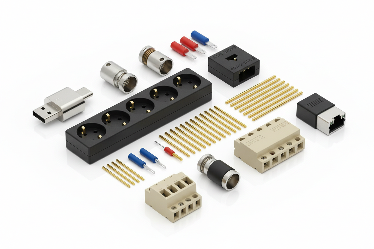 CONNECTORS,SOCKETS,TERMINALS,PINS