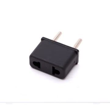 [ 2 Pieces ] Plug Converter Adaptor (EU Male - US Female) Plug Adapter for USA Flat to Europe Round Pin