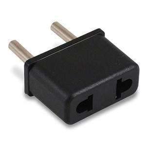 [ 2 Pieces ] Plug Converter Adaptor (EU Male - US Female) Plug Adapter for USA Flat to Europe Round Pin