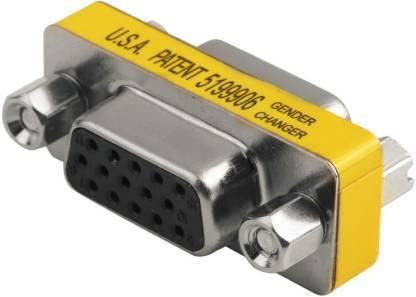 3-Piece VGA Gender Changer Combo - HD15 SVGA Adapters (Female to Female, Female to Male, Male to Male) - Mini Coupler Set