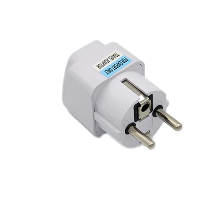 [ 5 Pieces ] Universal Plug Adapter Eu to AU US UK (2 Pin EU Europe Plug AC 250V Power Travel Adapter) 2 Pin Round to 3 Pin Conversion Plug for Germany, France, Europe, India
