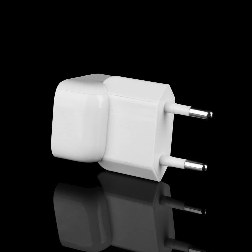 [ 3 Pieces ] 2-Pin EU Round Plug Duckhead Power Adapter, Adaptor for Apple MacBook Mac iBook, iPhone, iPod AC Power Adapter - Replacement for Your Charger - Perfect for Traveling