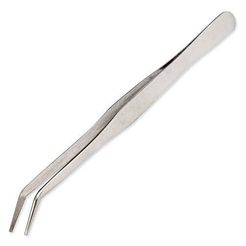 Non Magnetic Curved Tweezer (Silver)