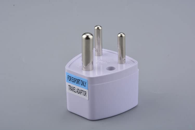 [ 2 Pieces ] Plug Converter Adaptor (EU Male - US Female) Plug Adapter for USA Flat to Europe Round Pin