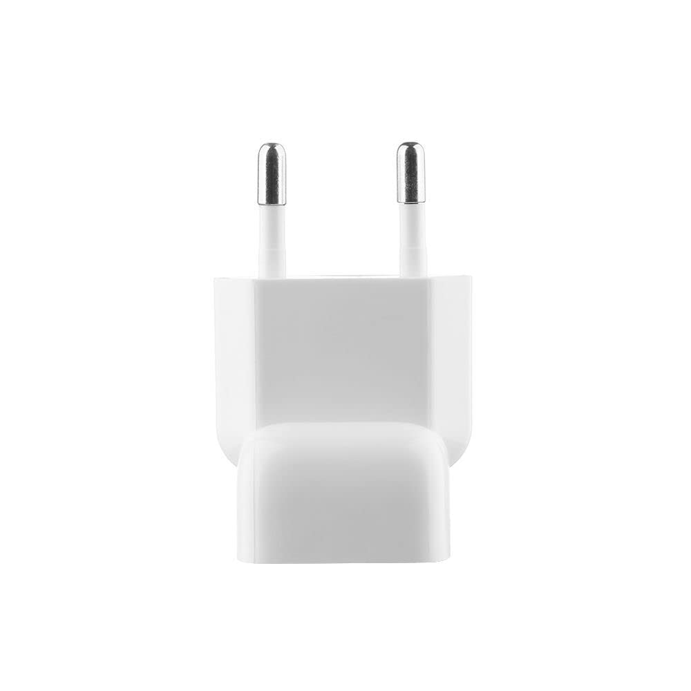 [ 3 Pieces ] 2-Pin EU Round Plug Duckhead Power Adapter, Adaptor for Apple MacBook Mac iBook, iPhone, iPod AC Power Adapter - Replacement for Your Charger - Perfect for Traveling