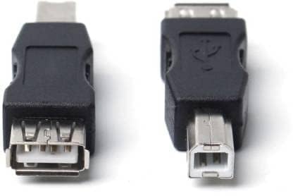 15 CM Cable ; USB 2.0 Type A Female to USB B Male Plug [ 1 Piece ] (Printer Scanner) Adapter (Can't Work to Convert Printer as WiFi Enabled or Bluetooth Enabled)