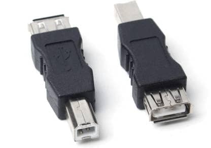 15 CM Cable ; USB 2.0 Type A Female to USB B Male Plug [ 1 Piece ] (Printer Scanner) Adapter (Can't Work to Convert Printer as WiFi Enabled or Bluetooth Enabled)