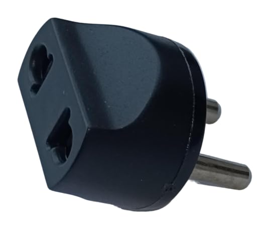 [ 2 Pieces ] US to EU Plug ; EU Male to USA Female Connector Plug, Plug Converter, EU Travel Adaptor, EU Plug Converter