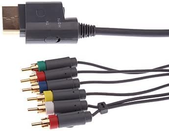 [ 1 Piece HD TV Component Composite Audio Video AV Cable Cord for Microsoft Xbox 360, 1.8m HDTV Component Composite Audio Video AV High Definition Cable
