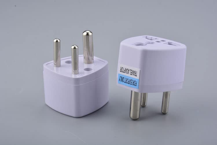 [ 2 Pieces ] Plug Converter Adaptor (EU Male - US Female) Plug Adapter for USA Flat to Europe Round Pin