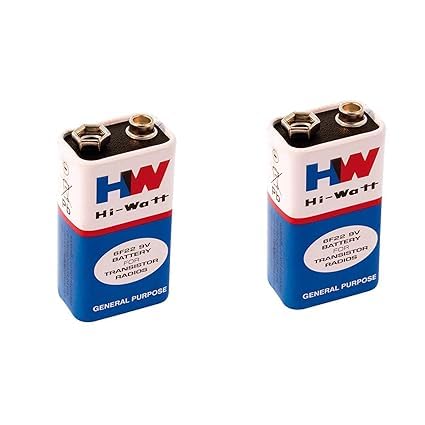AWADH TECH Compatible with HW Hi-Watt 6F22 9V Battery (Pack of 2)