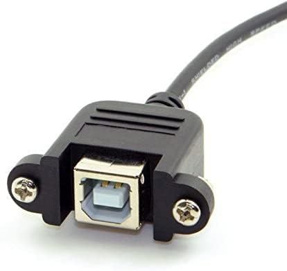 15 CM Cable ; USB 2.0 Type A Female to USB B Male Plug [ 1 Piece ] (Printer Scanner) Adapter (Can't Work to Convert Printer as WiFi Enabled or Bluetooth Enabled)