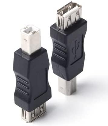 15 CM Cable ; USB 2.0 Type A Female to USB B Male Plug [ 1 Piece ] (Printer Scanner) Adapter (Can't Work to Convert Printer as WiFi Enabled or Bluetooth Enabled)