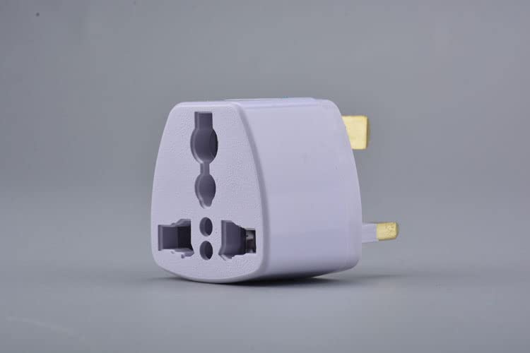 [ 2 Pieces ] Plug Converter Adaptor (EU Male - US Female) Plug Adapter for USA Flat to Europe Round Pin