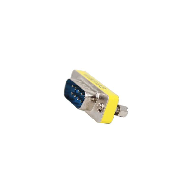 [ 2 Pieces DB9 9 Pin RS-232 Serial Connector DB9 Male to Male Cable Coupler Adapter (DB9 Male/Male)
