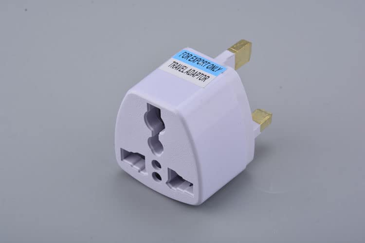 [ 2 Pieces ] Plug Converter Adaptor (EU Male - US Female) Plug Adapter for USA Flat to Europe Round Pin