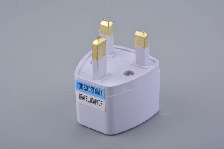 [ 2 Pieces ] Plug Converter Adaptor (EU Male - US Female) Plug Adapter for USA Flat to Europe Round Pin