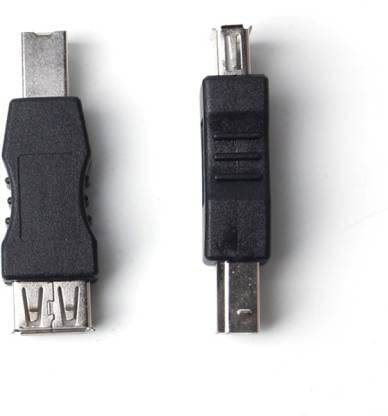 [ 4 Pieces 2 Pieces Mini USB Male to Micro USB 5pin Female & Mini Female to Micro Male Extension Adapter ; Mni USB to Micro USB & Micro USB to Mini USB