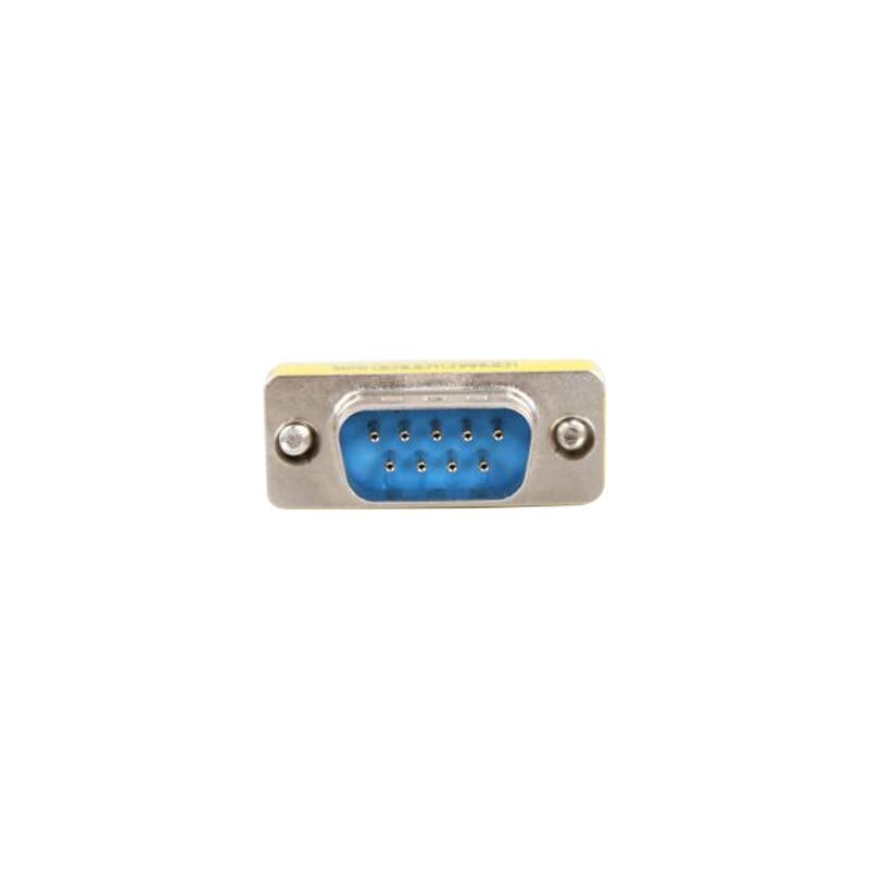 [ 2 Pieces DB9 9 Pin RS-232 Serial Connector DB9 Male to Male Cable Coupler Adapter (DB9 Male/Male)