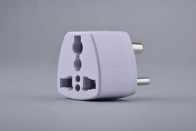 [ 2 Pieces ] Plug Converter Adaptor (EU Male - US Female) Plug Adapter for USA Flat to Europe Round Pin
