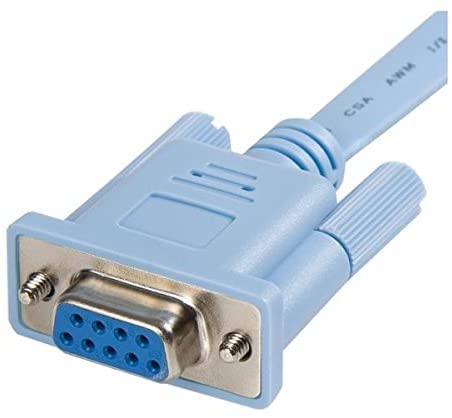 [ 2 Pieces ] Cisco Console Cable RJ45 to DB9, Female Serial RS232 Port to RJ45 Male Cat5 Ethernet LAN Rollover Console Cable Switch Cable Cisco 1.5 Meter (DB9-RJ45)