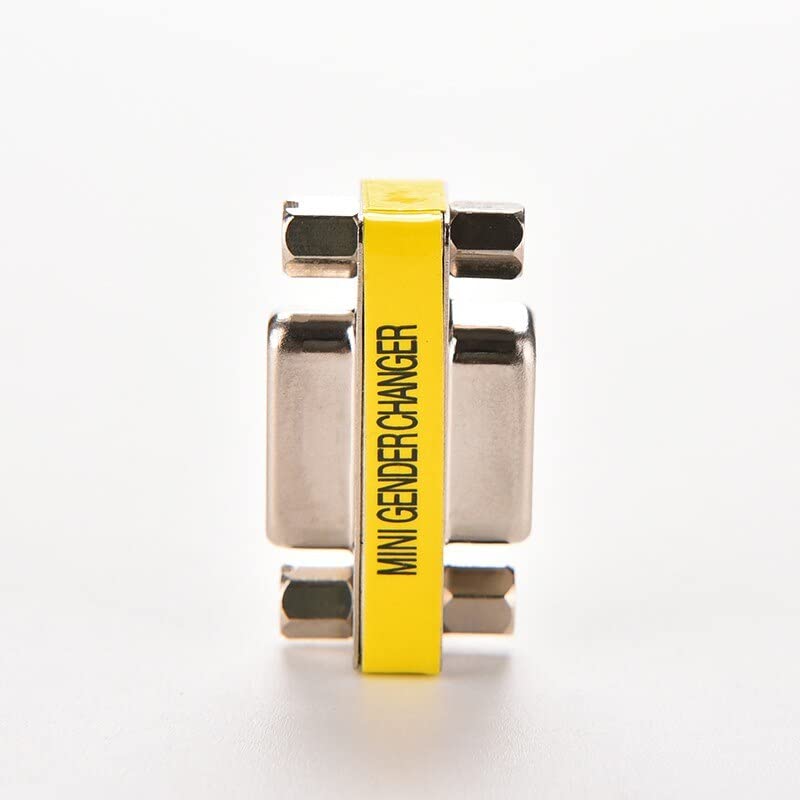 3-Piece VGA Gender Changer Combo - HD15 SVGA Adapters (Female to Female, Female to Male, Male to Male) - Mini Coupler Set