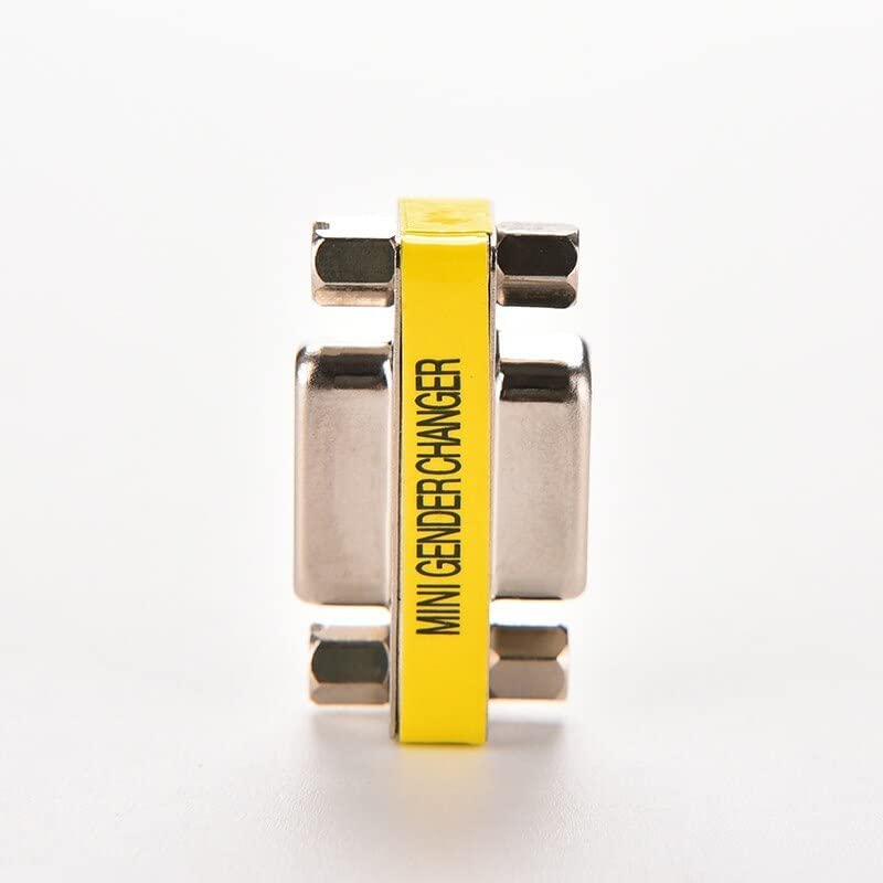 3-Piece VGA Gender Changer Combo - HD15 SVGA Adapters (Female to Female, Female to Male, Male to Male) - Mini Coupler Set