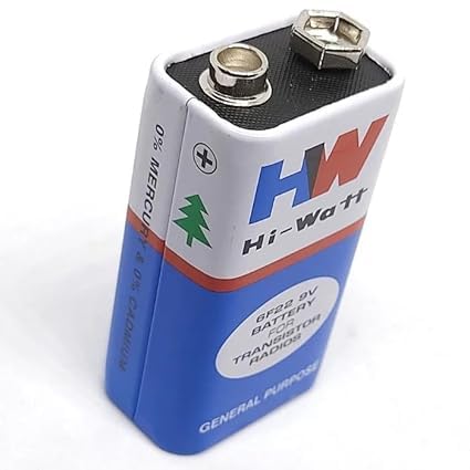 AWADH TECH Compatible with HW Hi-Watt 6F22 9V Battery (Pack of 2)