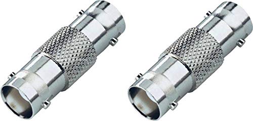 BNC Female to BNC Female Connector Adapter for CCTV Camera - Pack of 2