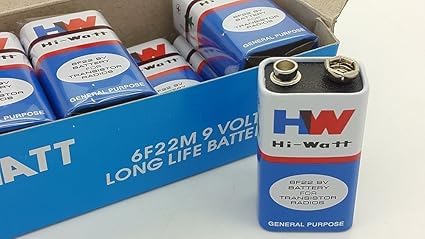 AWADH TECH Compatible with HW Hi-Watt 6F22 9V Battery (Pack of 2)