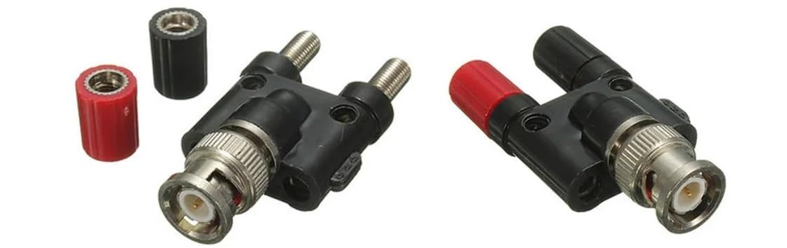 [ 20 Pieces ] Gold Plated Banana Audio Connector ; 4mm Audio Speaker Wire Cable Screw Banana Plug Connector Adapter Red 10 Pieces, Black 10 Pieces