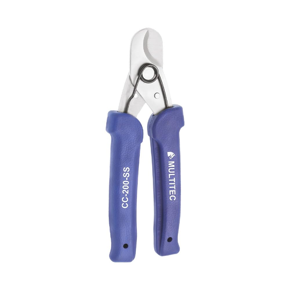 MULTITEC MT-02 Dx – Multifunction Copper Wire Stripper and Cutter | Ergonomic Grip | Strips 0.5mm² - 6mm² Solid Copper Wires | Electrical Maintenance Tool | Smooth Operation | Lightweight – 400g