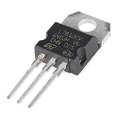 LM7812 7812 Positive Voltage Regulator IC 12V/1A, Multicolour -10 Pieces