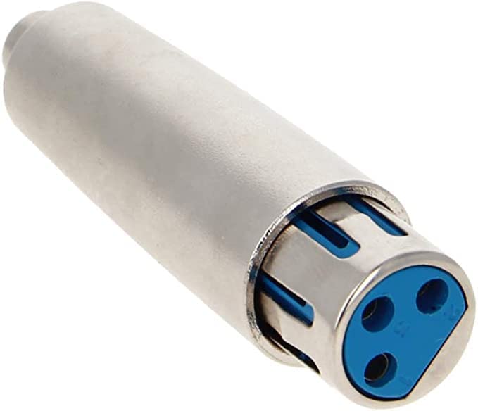 [ 1 Piece ] XLR Male to RCA Male Adapter, Male RCA to XLR Male Adapter XLR to RCA Converter with Microphone Connector Gender Changer Audio Coupler Connector