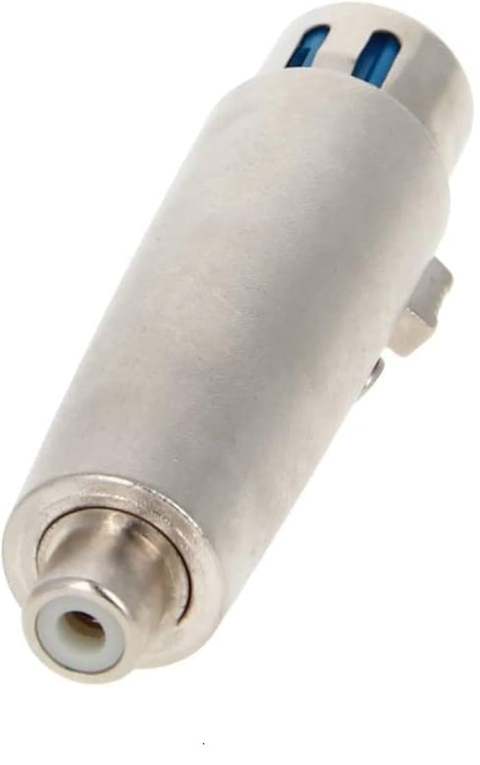 [ 1 Piece ] XLR Male to RCA Male Adapter, Male RCA to XLR Male Adapter XLR to RCA Converter with Microphone Connector Gender Changer Audio Coupler Connector