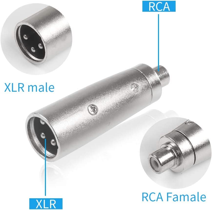 [ 5 Pieces ] 6.35mm Female to Female Audio Connector, 1/4 Inch TRS/TS Coupler Jack Stereo Adapter Joiner, 6.35 mm Female Joiner, F/F