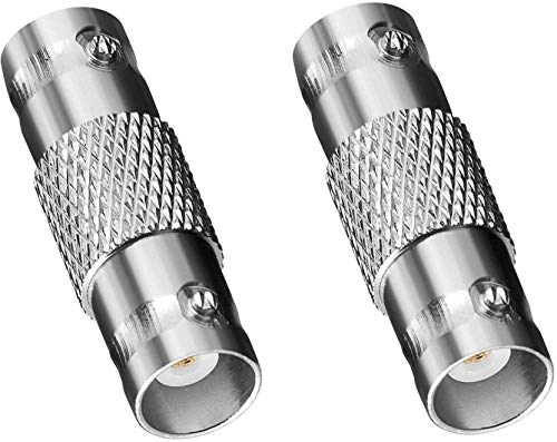 BNC Female to BNC Female Connector Adapter for CCTV Camera - Pack of 2
