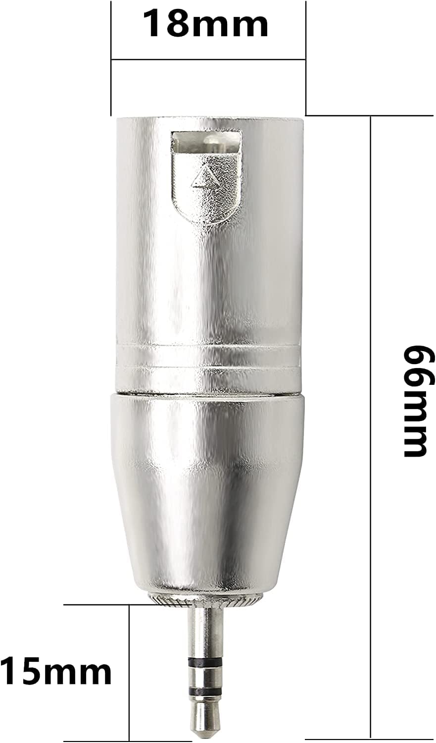 [ 1 Piece ] XLR Male to RCA Male Adapter, Male RCA to XLR Male Adapter XLR to RCA Converter with Microphone Connector Gender Changer Audio Coupler Connector