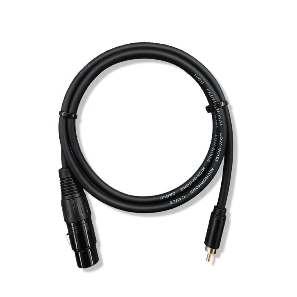 [ 1 Piece / 0.3 Meters ] 3.5mm Stereo Female to XLR Female (30 CM) Cable, Balanced 3.5mm Female to XLR Female Stereo Audio Adapter, 1/8" TRS to XLR Female Connector