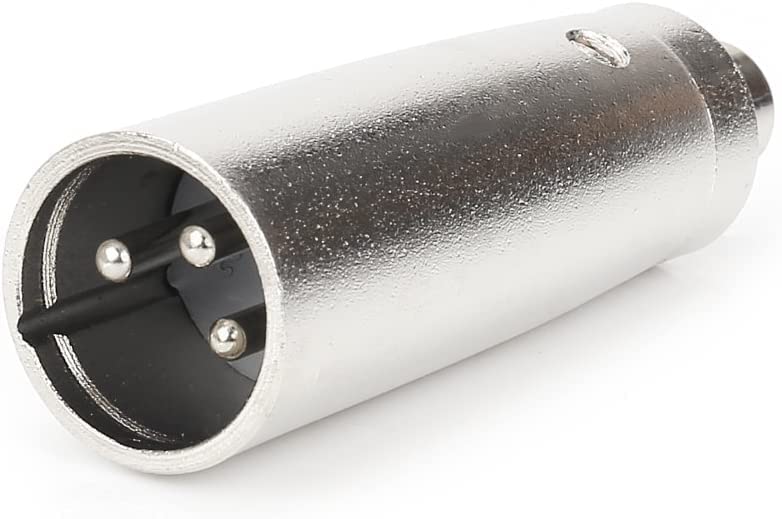 [ 5 Pieces ] 6.35mm Female to Female Audio Connector, 1/4 Inch TRS/TS Coupler Jack Stereo Adapter Joiner, 6.35 mm Female Joiner, F/F