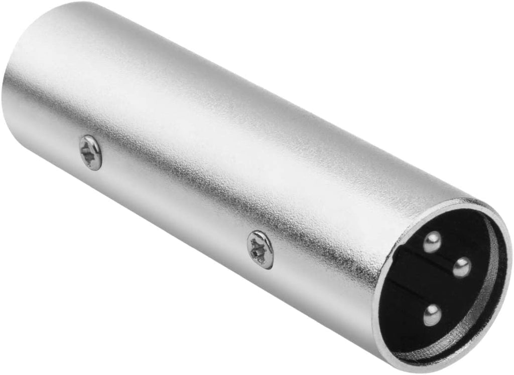 [ 1 Piece ] XLR Male to RCA Male Adapter, Male RCA to XLR Male Adapter XLR to RCA Converter with Microphone Connector Gender Changer Audio Coupler Connector