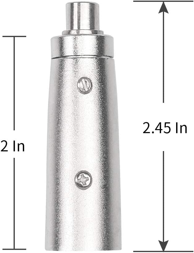 [ 5 Pieces ] 6.35mm Female to Female Audio Connector, 1/4 Inch TRS/TS Coupler Jack Stereo Adapter Joiner, 6.35 mm Female Joiner, F/F