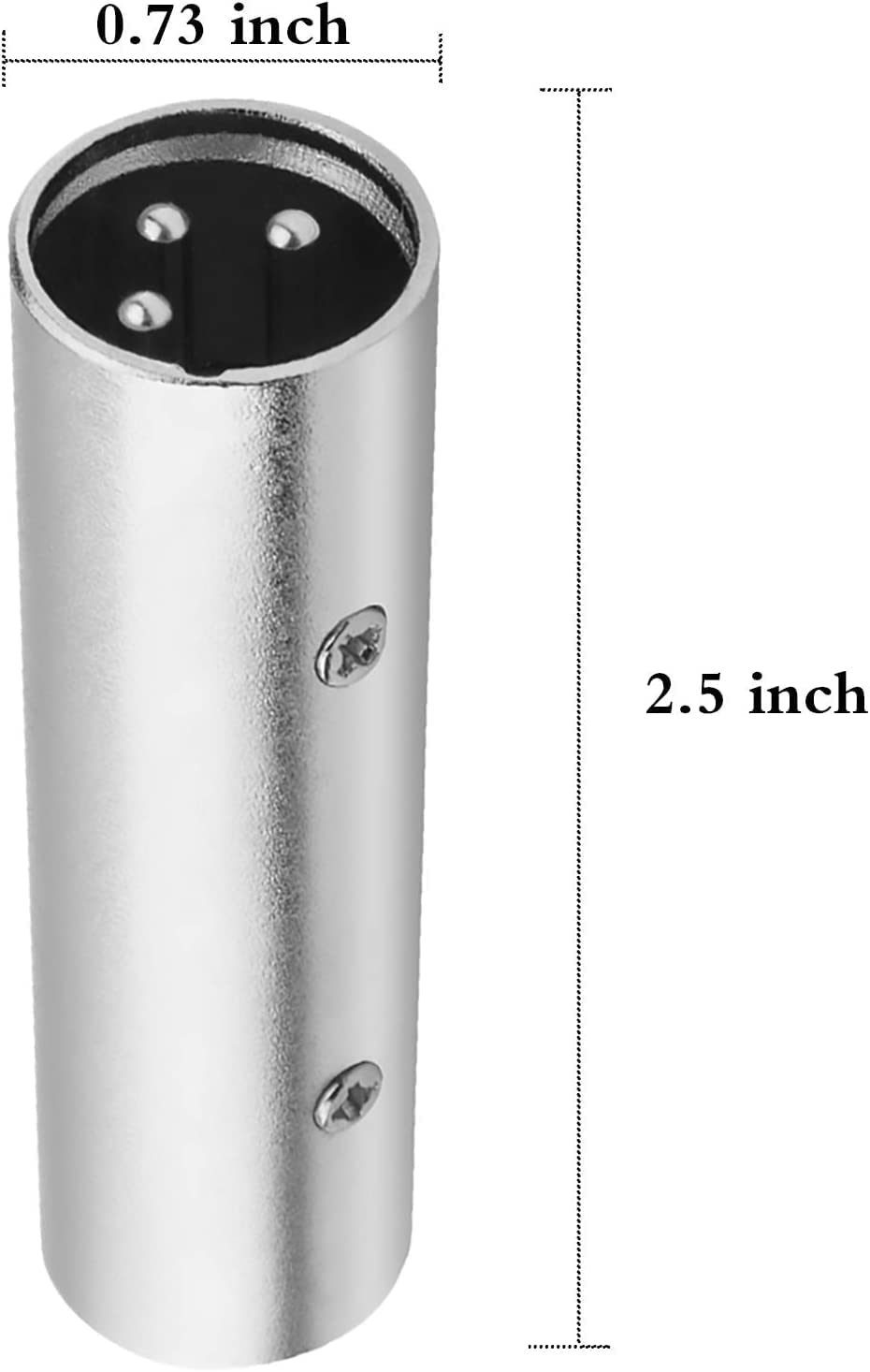 [ 1 Piece ] XLR Male to RCA Male Adapter, Male RCA to XLR Male Adapter XLR to RCA Converter with Microphone Connector Gender Changer Audio Coupler Connector