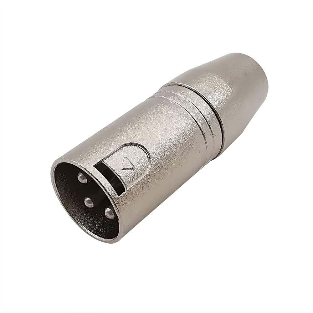 [ 1 Piece ] Xlr Female Jack To Rca Female Adapter Audio Microphone Mic Connector Xlr To Rca Converter Adapter Mic Extension Adapter Gender Changer Coupler, Silver