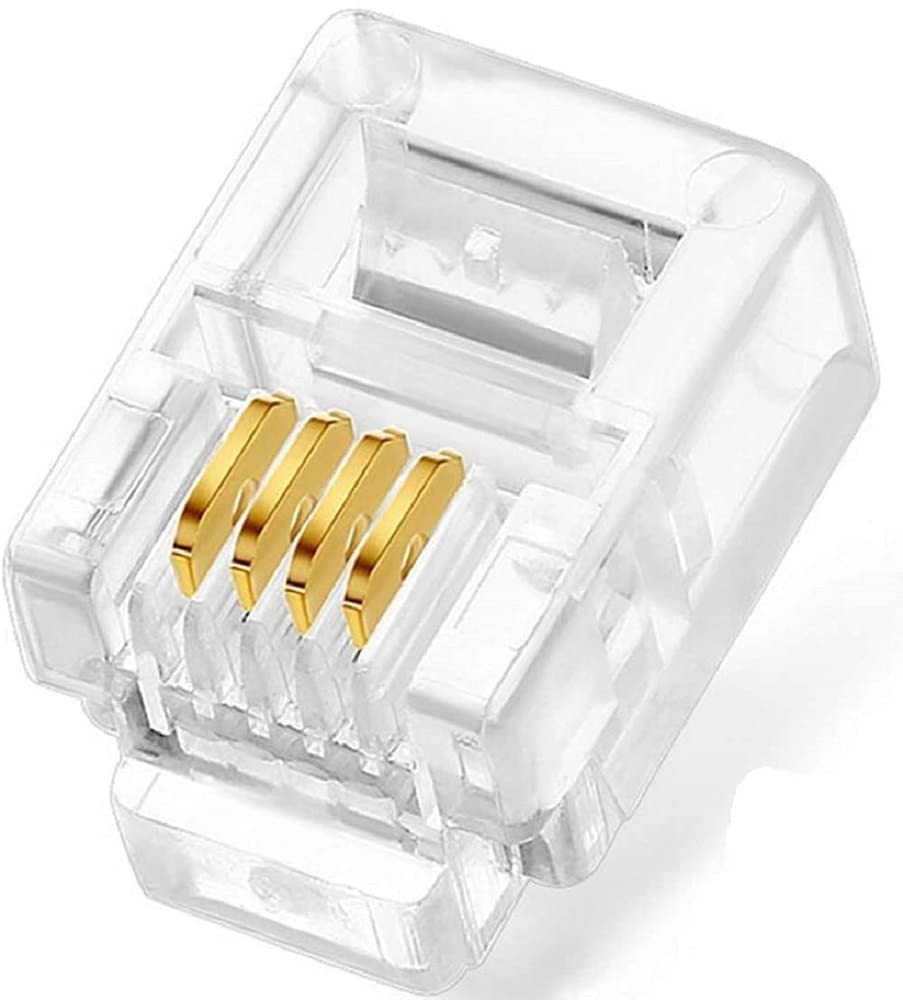 fdealz [ 50 Pieces ] 8P8C RJ45 Metal Shielded Male Plug Crimp Connectors, Cat6 RJ45 Ends, 8P8C Cat5, Cat6, Cat5e LAN Connector, Ethernet Cable Crimping Connector for Network Plug for Solid Wire and Standard Cable