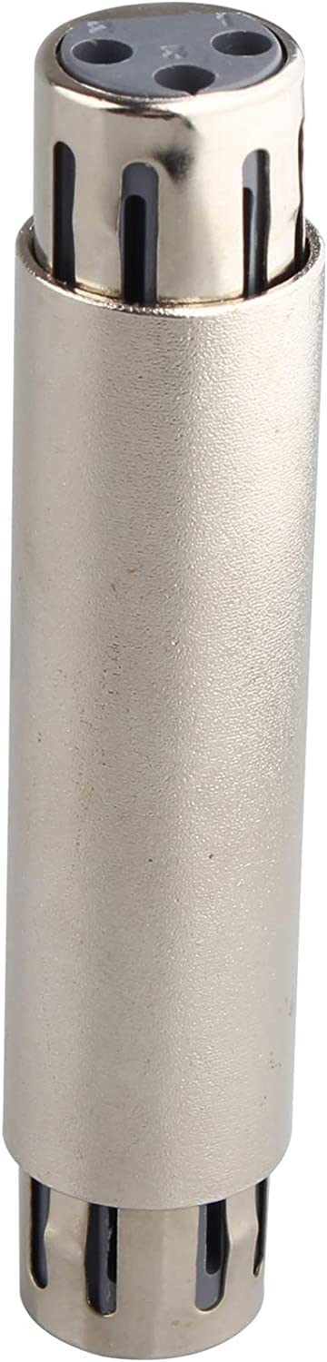 [ 1 Piece ] XLR Male to RCA Male Adapter, Male RCA to XLR Male Adapter XLR to RCA Converter with Microphone Connector Gender Changer Audio Coupler Connector