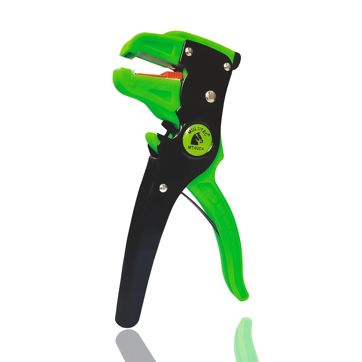 MULTITEC MT-02 Dx – Multifunction Copper Wire Stripper and Cutter | Ergonomic Grip | Strips 0.5mm² - 6mm² Solid Copper Wires | Electrical Maintenance Tool | Smooth Operation | Lightweight – 400g