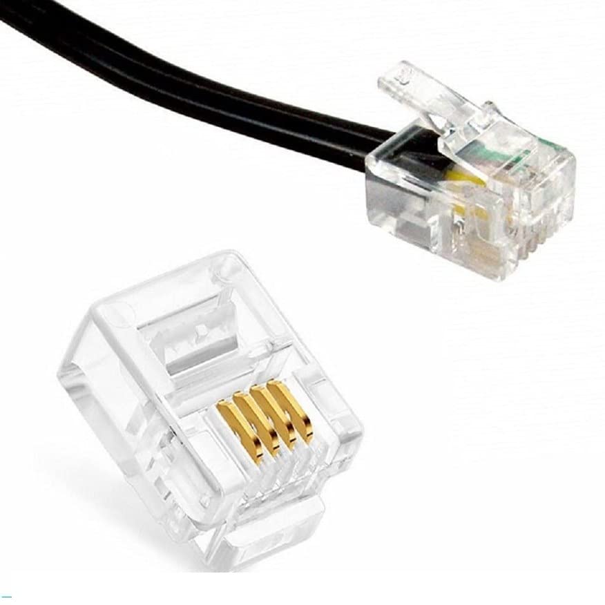 fdealz [ 50 Pieces ] 8P8C RJ45 Metal Shielded Male Plug Crimp Connectors, Cat6 RJ45 Ends, 8P8C Cat5, Cat6, Cat5e LAN Connector, Ethernet Cable Crimping Connector for Network Plug for Solid Wire and Standard Cable