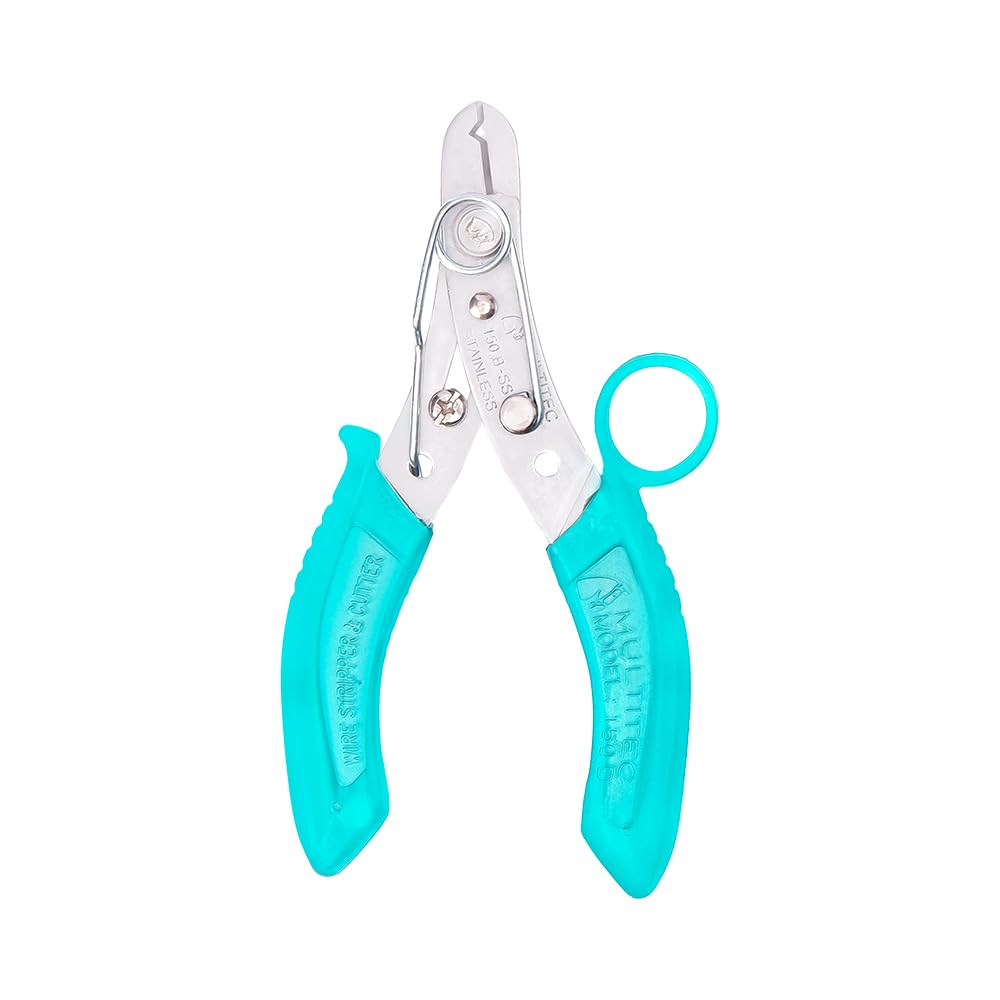 MULTITEC MT-02 Dx – Multifunction Copper Wire Stripper and Cutter | Ergonomic Grip | Strips 0.5mm² - 6mm² Solid Copper Wires | Electrical Maintenance Tool | Smooth Operation | Lightweight – 400g
